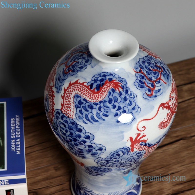 fat body and narrow neck ceramic vase