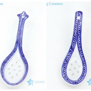 RZKG10-11 Best selling blue and white ceramic spoon