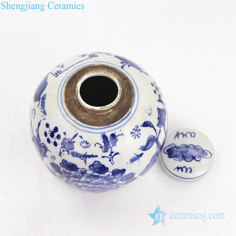 high temperature fired ceramic tea jar