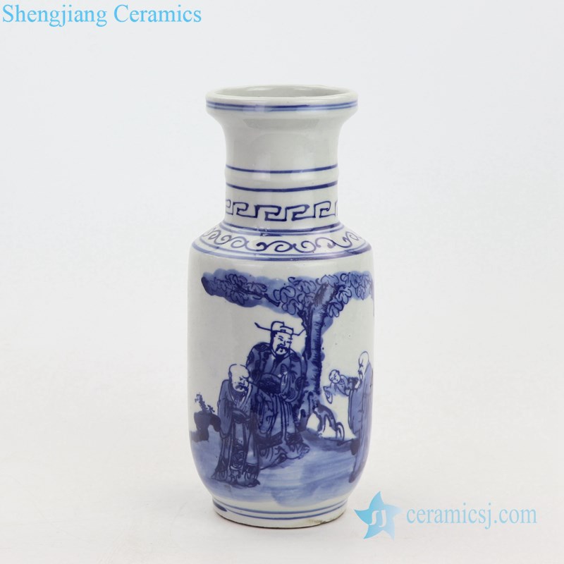 hand drawing unique shape ceramic jar