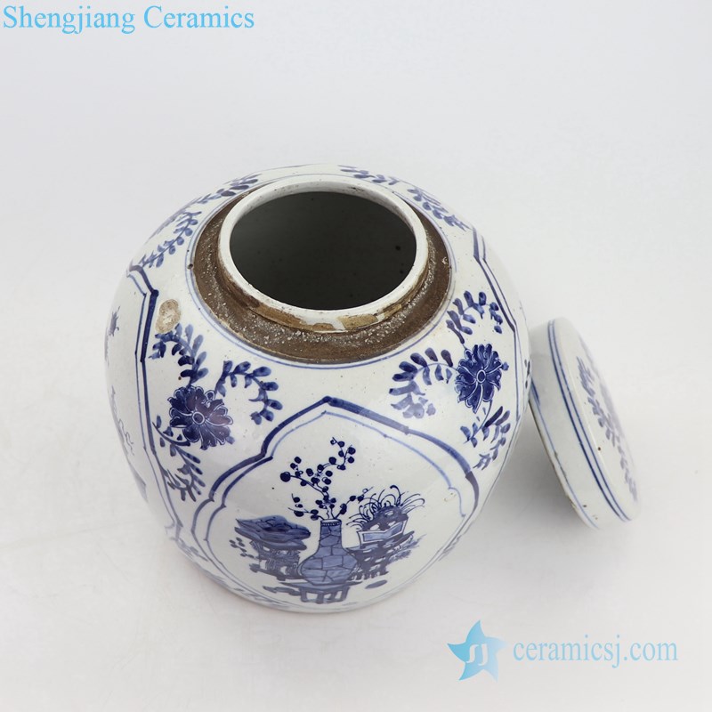 chinese ancient precious ceramic tea jar