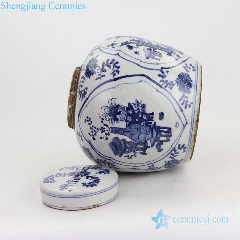 chinese ancient precious ceramic tea jar