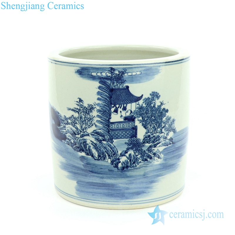 tolling monk porcelain vase
