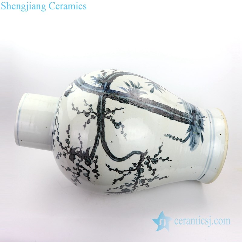 antique ceramic floral vase
