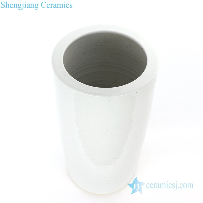 ancient white ceramic vase 