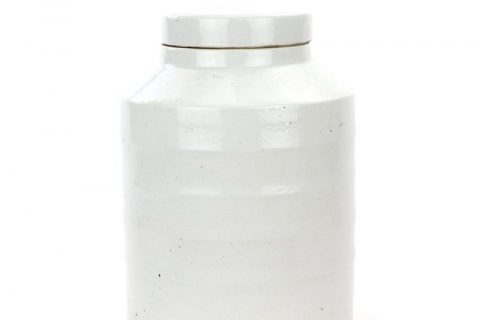 RZPI19 Antique monochrome glazed ceramic tea jar