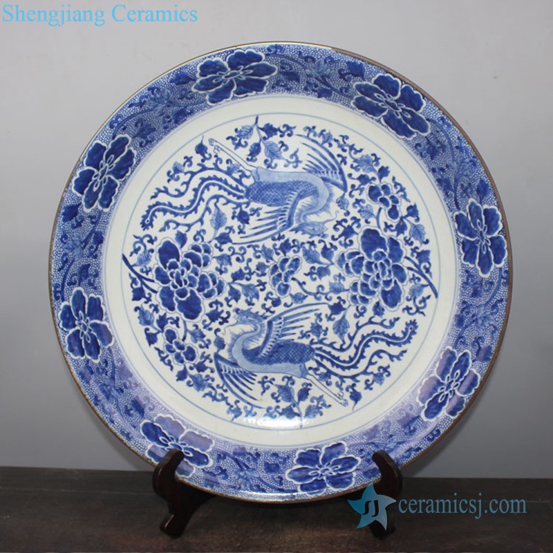 elegant tabletop ceramic decorative plate