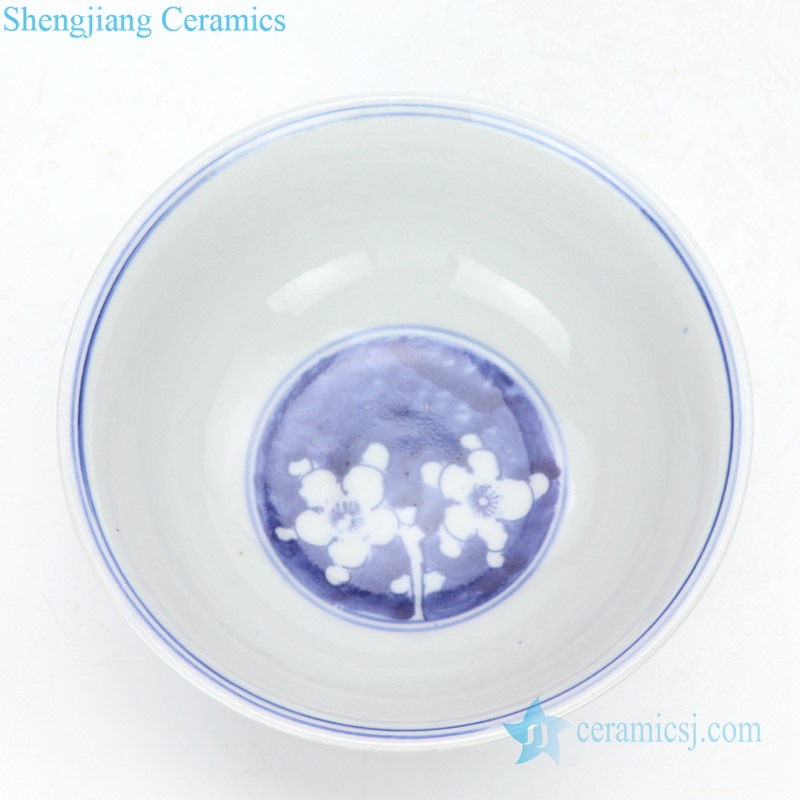flower design ceramic bowl