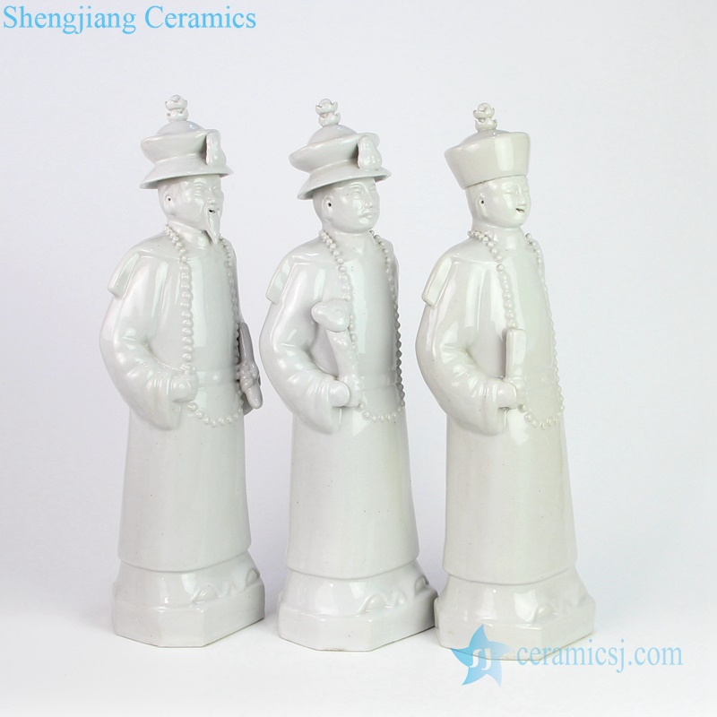 white three emperors figurines