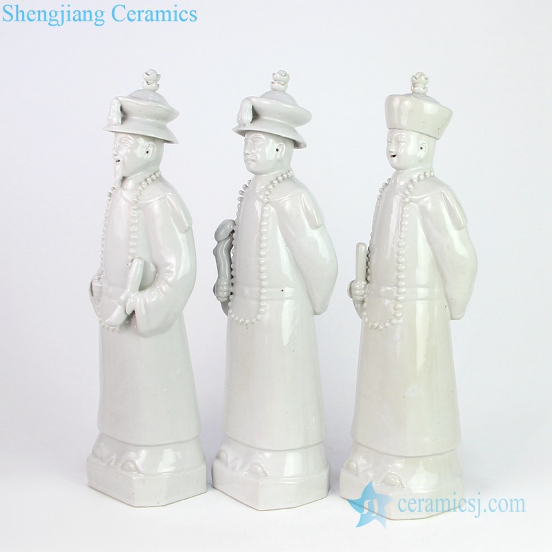white three emperors figurines