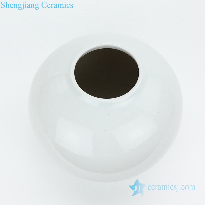 plain white porcelian vase