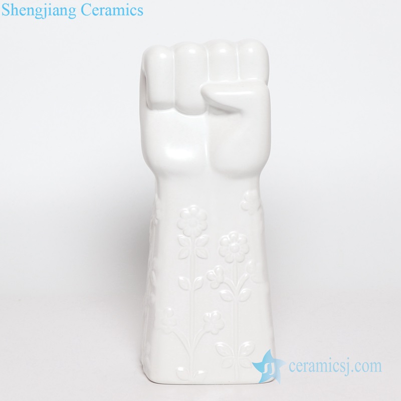 white fist ceramic material