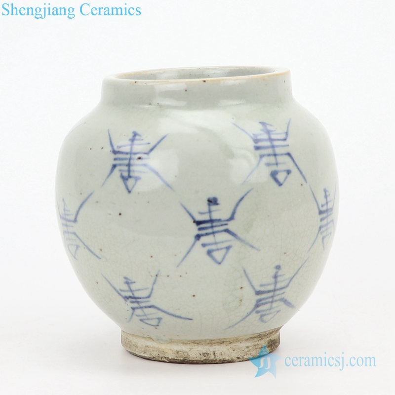 Chinese totem pottery vase