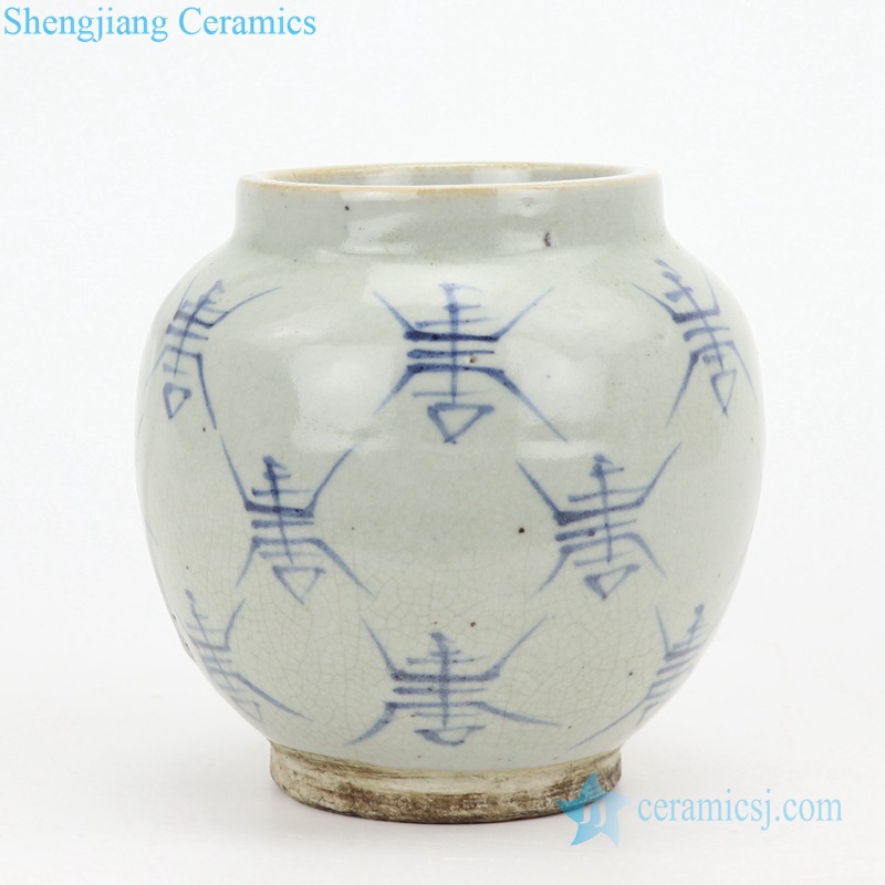 Chinese totem pottery vase