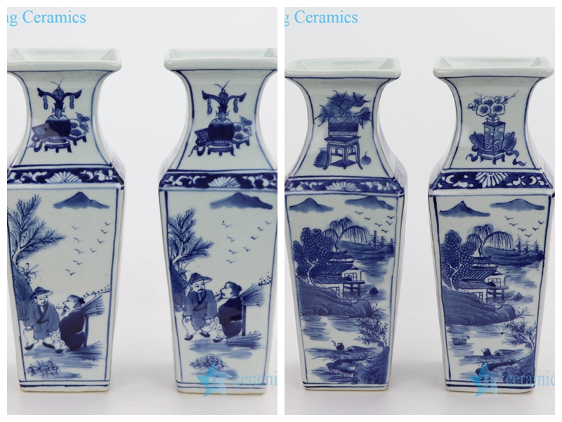 blue & white ceramic vase