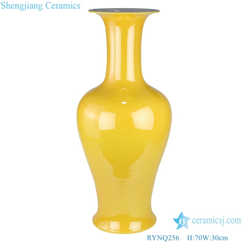 Jingdezhen Antique yellow porcelain vases 