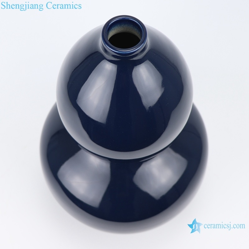 Jingdezhen Deep blue ceramic top view 
