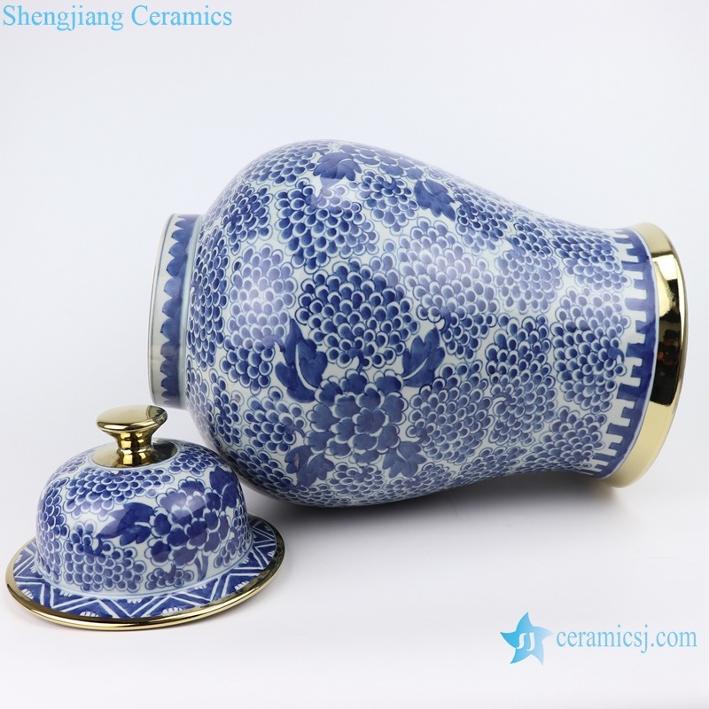 chinese traditinale blue and white general pot
