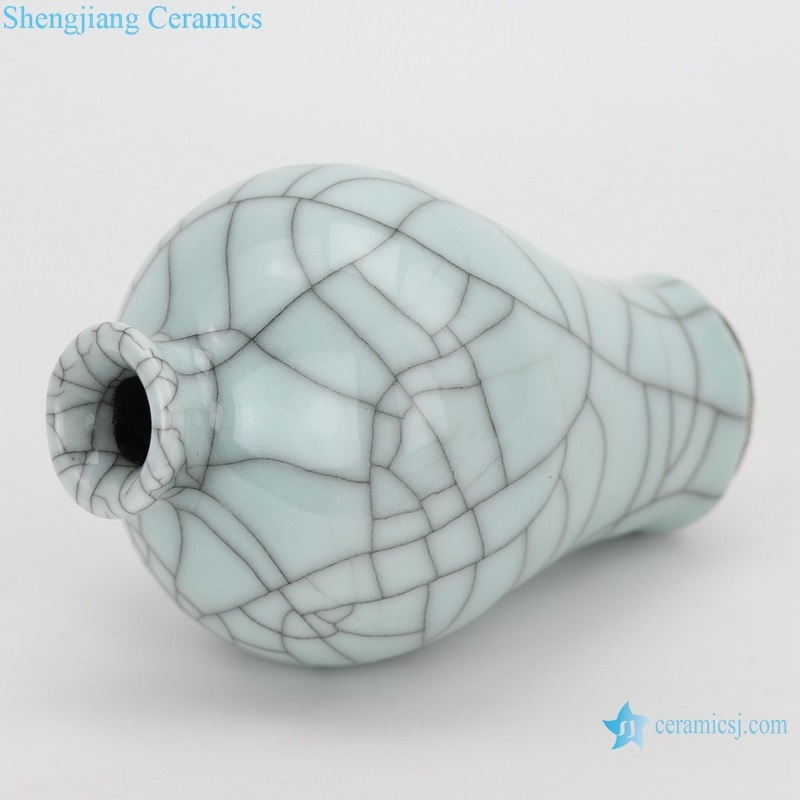 RYXC18-B  Longquan celadon geyao crack glaze wire grain plum vase small vases