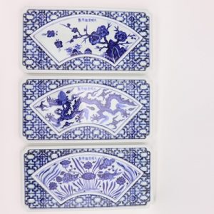 RZHL44-AorBorC Archaize blue and white hand-painted da Ming xuande tea tray