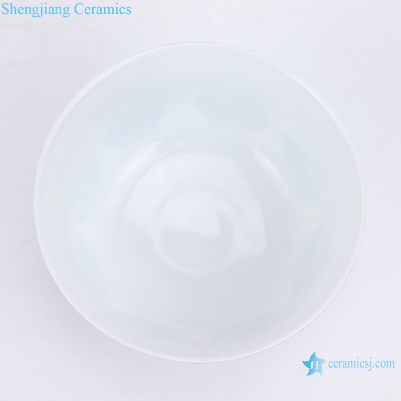 RZIN11 Jingdezhen Blue and white eight-treasure grain 4.3-inch bowl