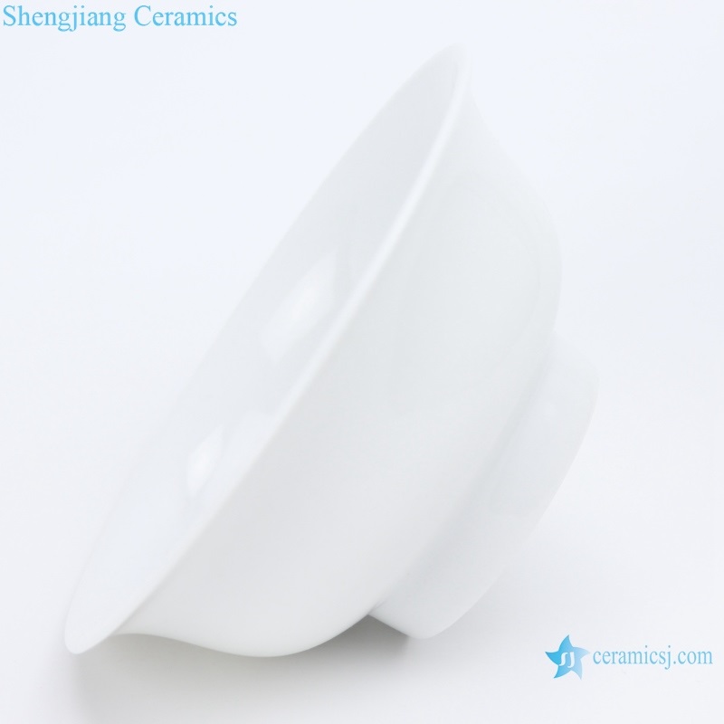 RZIN13 Jingdezhen White porcelain open bowl 4.3 inches white bowl