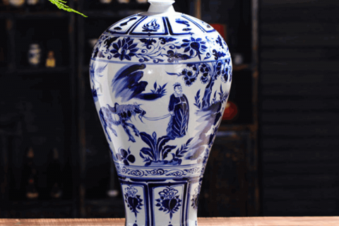 Jingdezhen Ceramic Archaize Do Old Hand Painted Yuan Dynasty Blue And White Porcelain