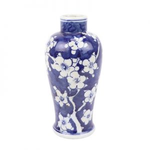 RZKT34 Jingdezhen traditionnal beautiful blue and white hand-painted ice plum vase small vase