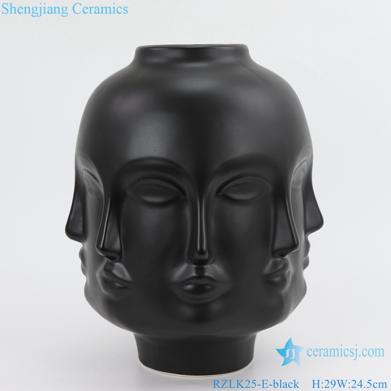  vase with eight faces sad DORA black 