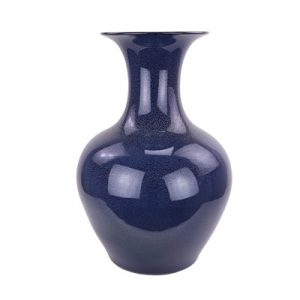 RZMM01 Traditional blue and white porcelain color glaze kiln changed to starry sky blue deep blue offering blue vase large vase