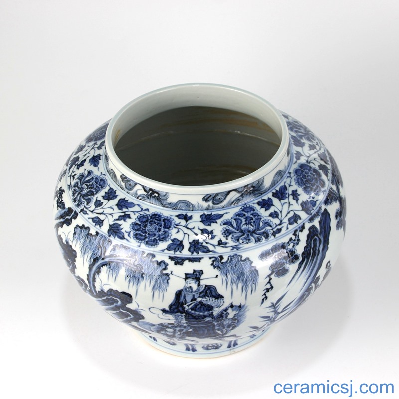 Jingdezhen Ceramic Archaize Do Old Hand Painted Yuan Dynasty Blue And White Porcelain