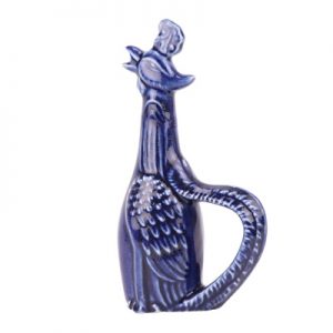 RZQW02 Chinese style offering blue-deep blue ceramic rooster sculpture chicken kettle ceramic art pieces