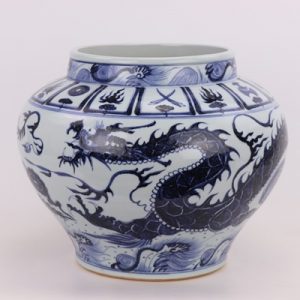 RZQo09-08 Traditional exquisite smooth dragon ceramic POTS porcelain kitchenware kitchen items kimchi decorative furnishing articles