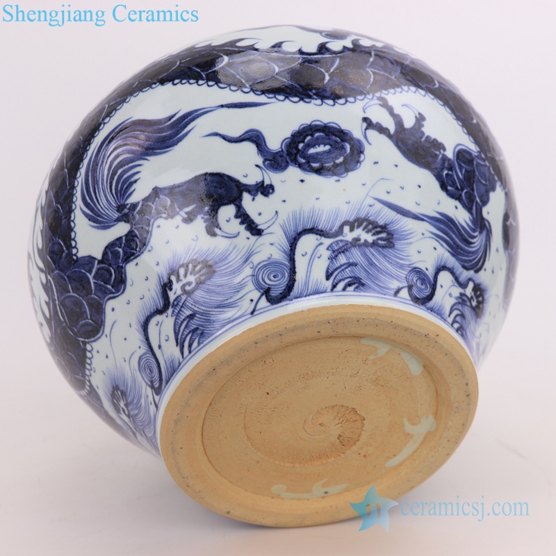 Traditional porcelain kitchenware furnishing articles bottom