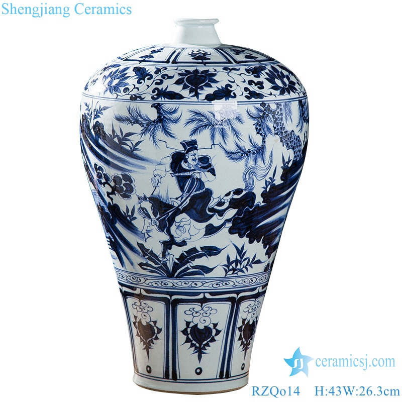 Chinese traditional blue-and-white ceramic vase
