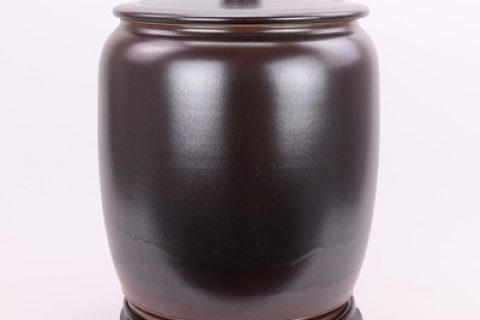 RZRA01 Color glaze tea glaze miso color with lid caddy storage tank Chinese ceramic decoration