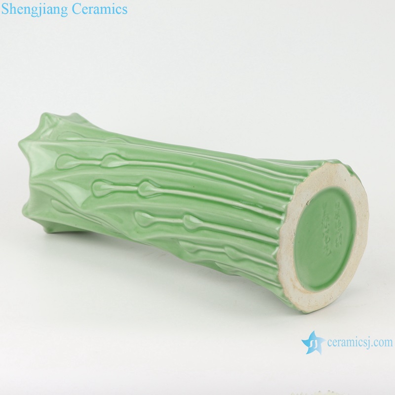 Color glaze simple celadon floret vase decoration green RZRW09