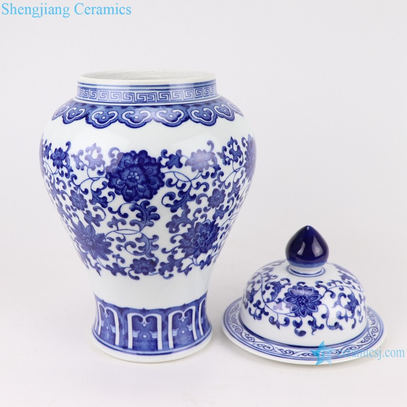 Chinese blue and white ceramic general pot pattern RZKD27