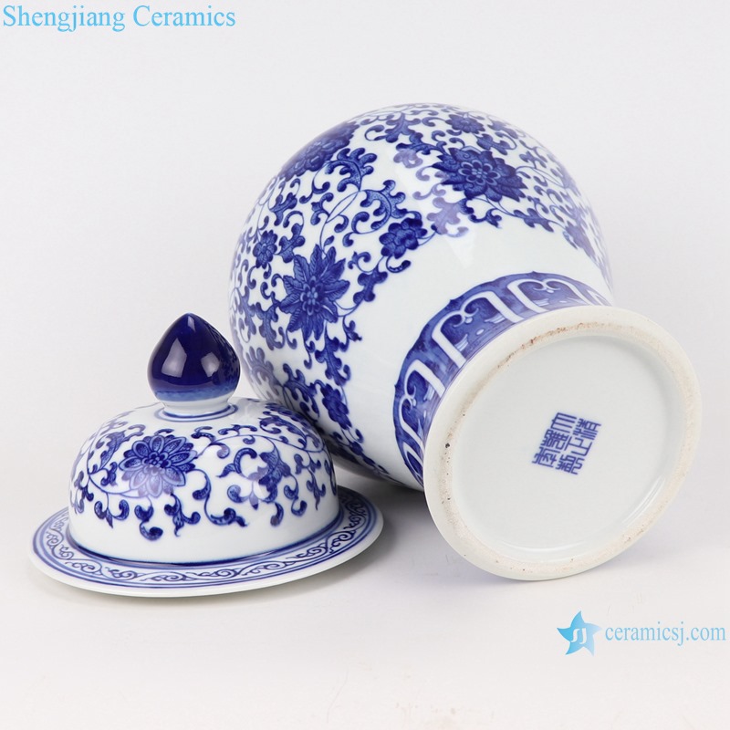 Chinese blue and white ceramic general pot pattern RZKD27