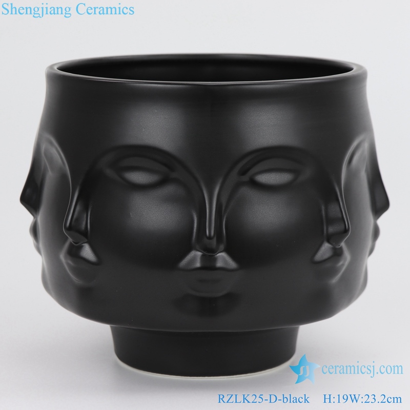 RZLK25 D Chinese fcae shape vase ceramics