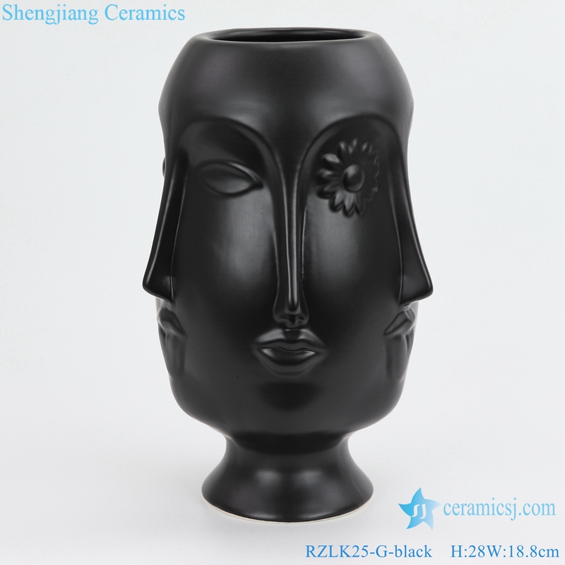 RZLK25 G Chinese fcae shape vase ceramics
