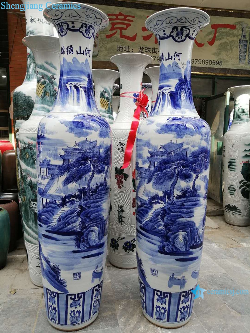 RZRi04-A Jingdezhen antique cracked glaze jinxiushan Hetu ceramic vase