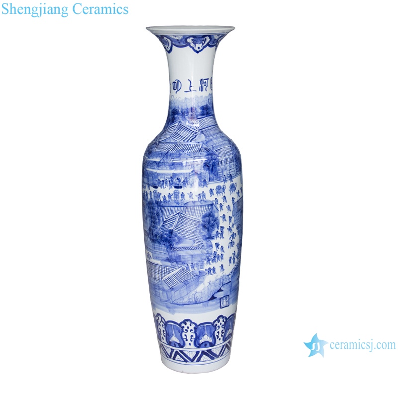  Jingdezhen antique cracked glaze Kaiming porcelain vase 