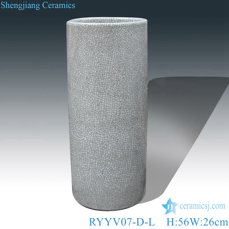 Chinese handmade grey decorative porcelian vase RYYV07-D-L-S