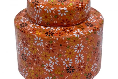 RZKA202145 Orange family rose flower medium ceramic pot