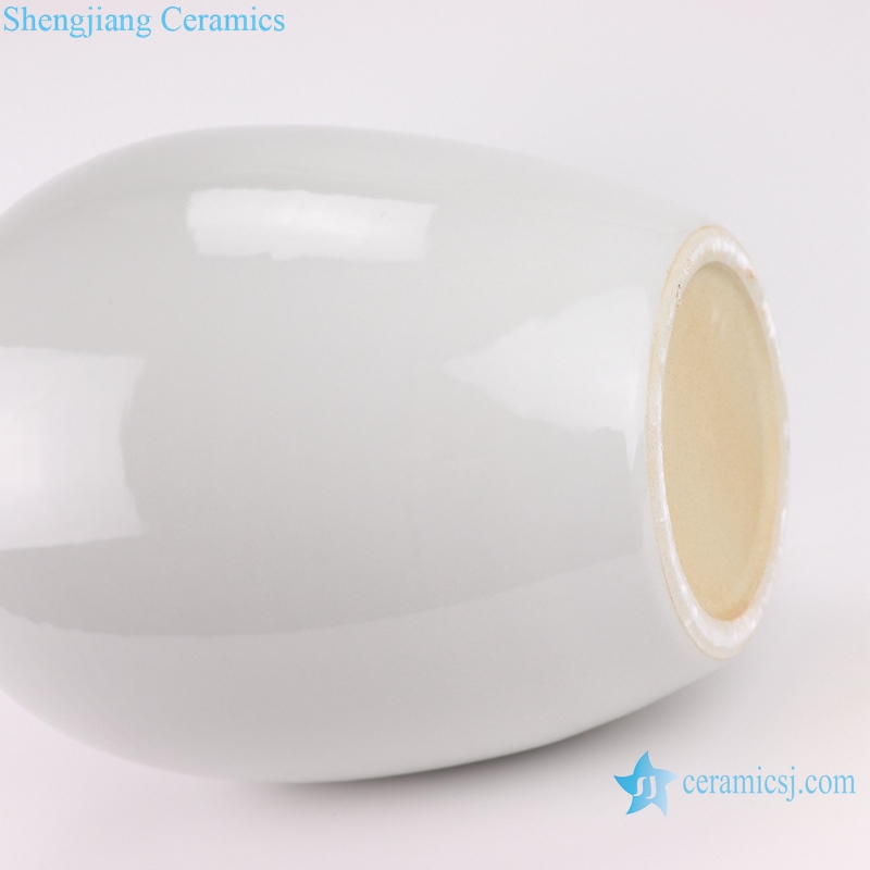 RZMS16 Chinese handmade color glaze white ice crack porcelain vase