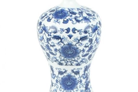 RZRZ01 wholesale cheap classic floral blue and white ceramic vase for home restaurant hotel use