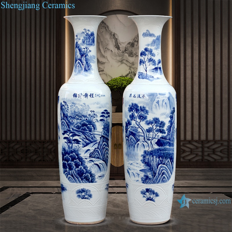 RZRi39-A Jingdezhen porcelain blue and white porcelain has a long history vase