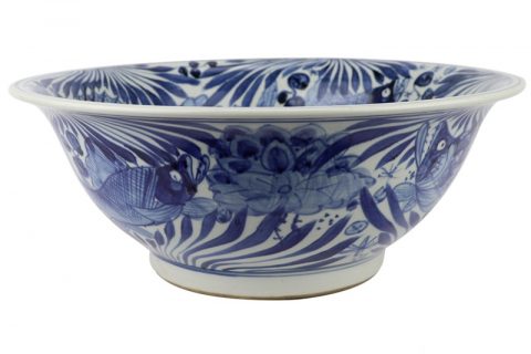 RZSC05 blue and white porcelain antique design ceramic bowl