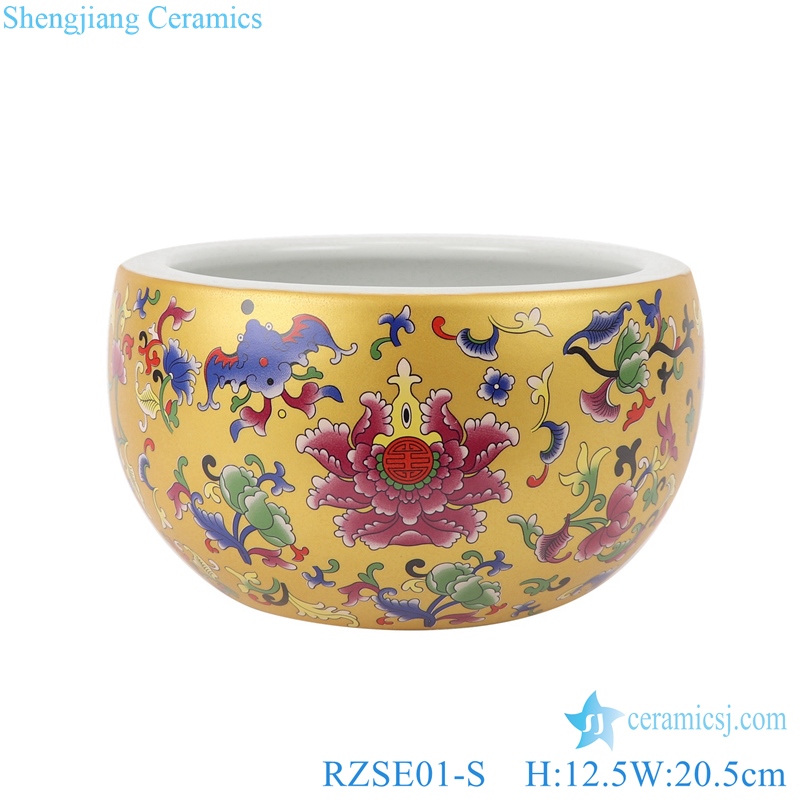 RZSE01-S Chinese gold pattern multi-design ceramic pots